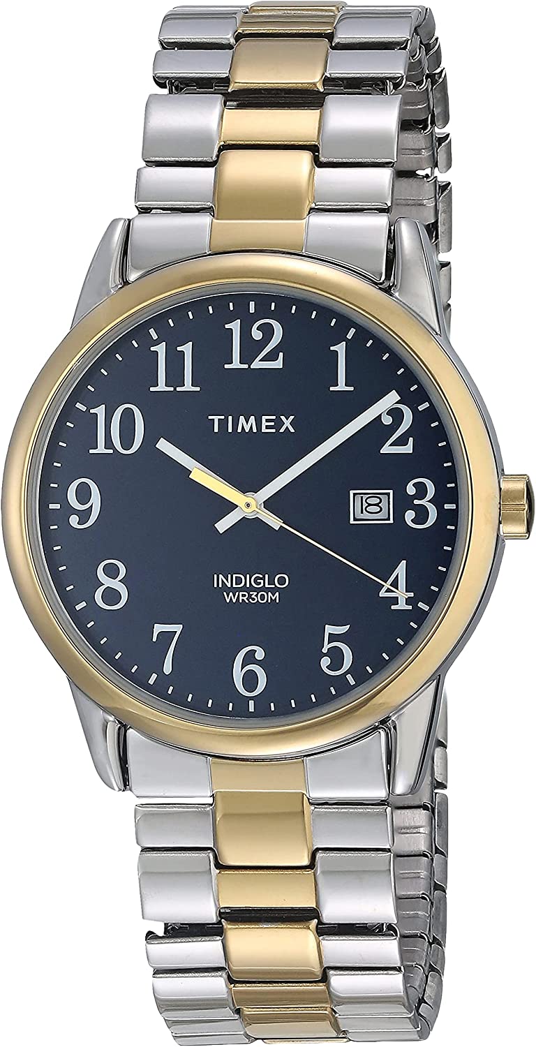 Timex Easy Reader Date Expansion Band 38mm Watch - Image 1